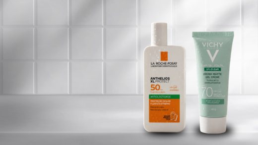 Compare protetor solar La Roche-Posay e Vichy e descubra qual tem melhor toque seco, controle de oleosidade e acabamento para pele oleosa.